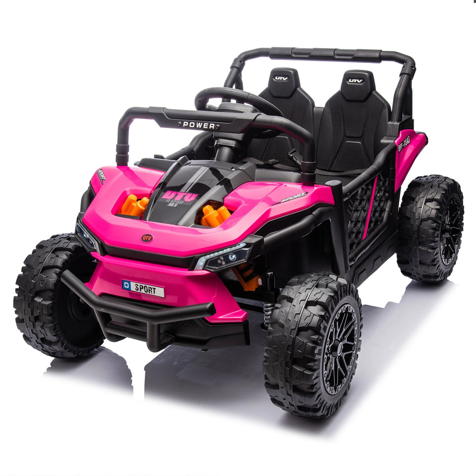24v Kids Ride On Utv,Electric Toy For Kids W/Parents Remote Control,Four Wheel Suspension,Low Start,Adjustable Speed Car Toys AXSSIBLZ
