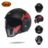 Motorcycle Helmet Full Face Open Face Helmet Modular Helmets Double Lens Quick Release Buckle Men Women CYRIL OP12A Cascos Moto AXSSIBLZ