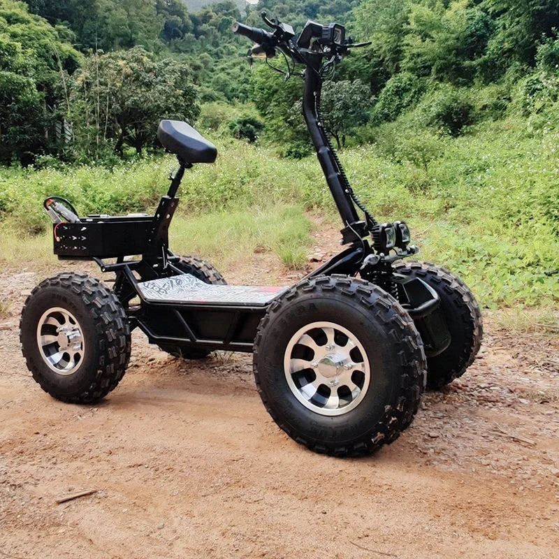 Unisex 8000W Off-Road Electric Scooter Popular 60V 60Ah Foldable ATV for Adults Four-Wheel Scooter with Optional Seat AXSSIBLZ