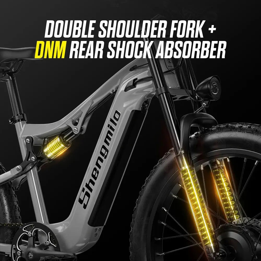 Double shoulder fork e bike