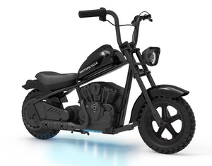 24V Electric Dirt Bike, 250W Electric Motorcycle w/LED Light, Leather Seat- Two Speed Max Up to 14MPH & 60 Minutes Motorbike AXSSIBLZ