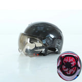 Men Motorcycle Helmet,Woman Electric Motor Car Scooter Bike Open Face Half Helmet,Anti-UV Safety Hat Bicycle Cap with Goggles AXSSIBLZ