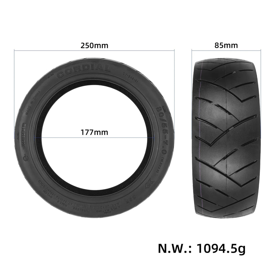 Self-Healing Road Vacuum Tire for Segway P65D 80/55-7.0 Tyre 10.5*3.0 Anti Puncture 10.5x3.0 Tire Electric Scooter Accessories AXSSIBLZ