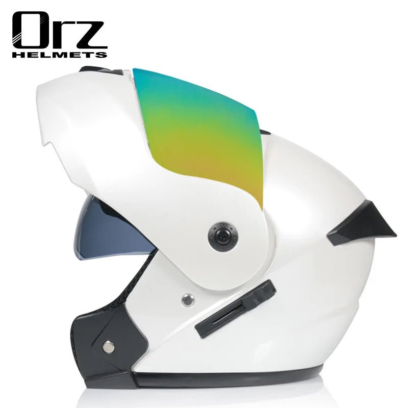 Casco capacetes double dual lens helmet motorcycle helmet full face helmets downhill racing helmets motorfiets helm AXSSIBLZ