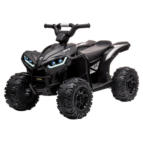 12V Kids Ride on ATV Quad 2x35W Powerful 4-Wheeler Electric Vehicle with Parent Control, Spring Suspension,LED Lights,AUX Port AXSSIBLZ
