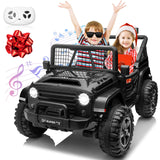 24V Ride on Truck Car w/Remote, XL 2 Seater Outdoor Toys 4WD/2WD Switchable, 4x200W Motor Power Four Wheels, Electric Car for Bi AXSSIBLZ