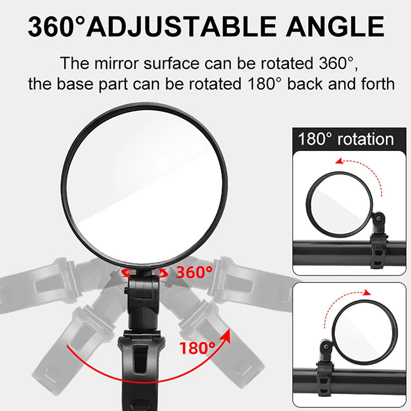 360° Vision Rearview Mirror for Electric Scooters & Bikes - 1PC AXSSIBLZ