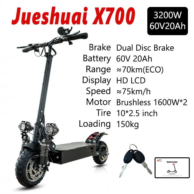 [8 models]10/11 Inch 48V-72V 1000W-6000W Electric Scooter 50-85km/h Fast E Scooter Off Road Electric Kick Scooter Foldable Adult AXSSIBLZ