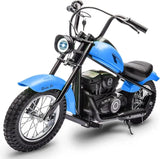 Electric Motorcycle for Kids, 24V 250W Kids Electric Dirt Bike Two Speed Max Up to 14MPH & 60 Minutes Continuous with Led Lights AXSSIBLZ