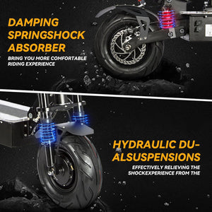 8000W dual drive off-road electric scooter, 60V50AH, 80KM/h and 100km range, hydraulic shock absorber 13 inch off-road wheels AXSSIBLZ
