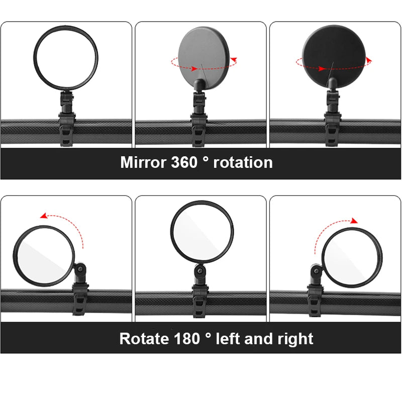360° Vision Rearview Mirror for Electric Scooters & Bikes - 1PC AXSSIBLZ