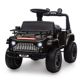 6V Ride On Car Battery Powered Electric Car for Kids with LED Light FM Horn Rear Storage Riding 4 Wheels Toy for Aged 3-6 Years AXSSIBLZ