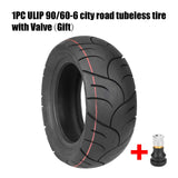 ULIP 11 Inch 90/60-6 Road Tubeless Tire For Electric Scooter City Road Vacuum Tire Widened Wear-resistant Non-slip Tyre Parts AXSSIBLZ