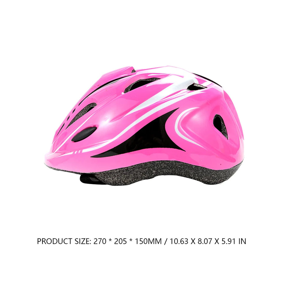 Child Bicycle Helmet Kids MTB Road Bike Helmets Safe Breathable Protection Headgear with Kneepads for Outdoor Sports Headpiece AXSSIBLZ