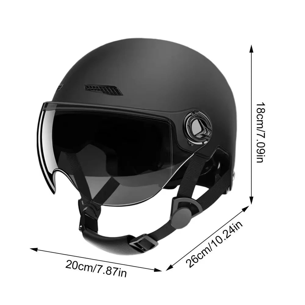 Motorcycle Helmet Bicycle Helmets for Men Women Adult Motorbike Scooter Helmet Ultralight Retro Scooter Hat Helmets Accessories AXSSIBLZ