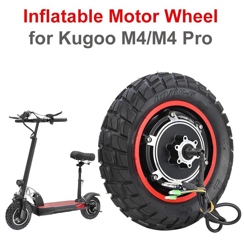 For KUGOO M4  / M4 PRO Electric Scooter 10'' Electric Scooter Hub Motor 48V 500W Brushless Dis Brake Hub Motor E Bike Motor AXSSIBLZ