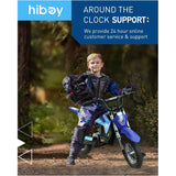 Hiboy 36V&300W Electric Motorcycle - Up to 15.5MPH & 13.7 Miles Long-Range, 3-Speed Modes Electric Dirt Bike for Kids Ages 3-10 AXSSIBLZ