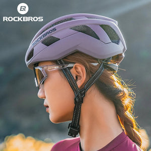 ROCKBROS Cycling Helmet Men Women Bicycle Helmet Intergrally-molded Adjustable MTB Road Thickened Sport Safe Hat Bike Helmet AXSSIBLZ