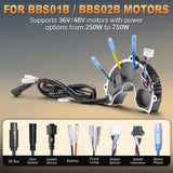 BAFANG Mid Drive Motor Controller for BBSHD BBS01B BBS02 48V 750W 52V 1000W 36V 250W 350W 500W Central Motor Controlle AXSSIBLZ