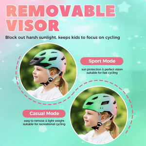 Kids Helmet for Children Bicycle Safety Cycling Boys Girls Outdoor Sports Protection Cap MTB Balance Bike Roller Skating Helmets AXSSIBLZ