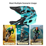Full Face Mountain Bike Helmet Adult Racing Downhill MTB Helmet for Mountain Bike AXSSIBLZ
