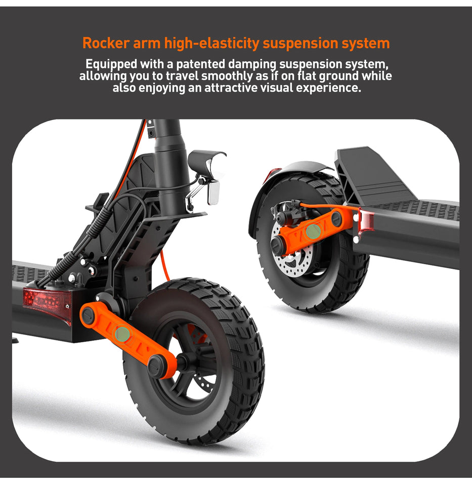 JOYOR S5-Z Adult Electric Scooter 600W Motor 48V13AH Battery Foldable E-Scooter 10" Off-Road Air Tire City EScooter AXSSIBLZ