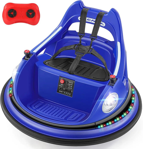 Ride on Bumper Car for Toddlers,1.9MPH Max,12V Battery Car for Kids W/Parent Remote,2-Speed,2 Driving Mode,360°Spin,Electric Bum AXSSIBLZ