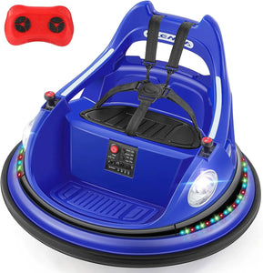 Ride on Bumper Car for Toddlers,1.9MPH Max,12V Battery Car for Kids W/Parent Remote,2-Speed,2 Driving Mode,360°Spin,Electric Bum AXSSIBLZ
