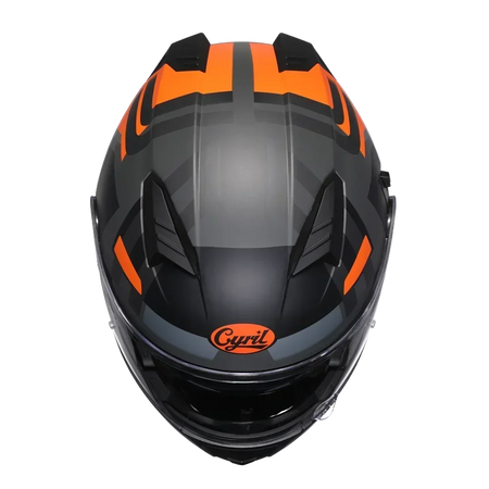 Full Face Motorcycle Helmet with Dual Visor Cyril Flip-up Motorcycle Helmet with Bluetooth Slot For Adult DOT Approved Helmet AXSSIBLZ