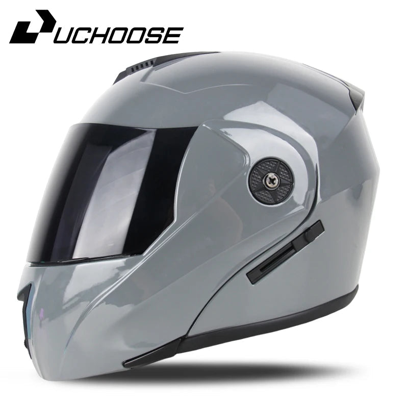 Flip-Up Motorcycle Helmet – Dual Lenses, Full Face Protection, Ideal for Riding & Motocross AXSSIBLZ