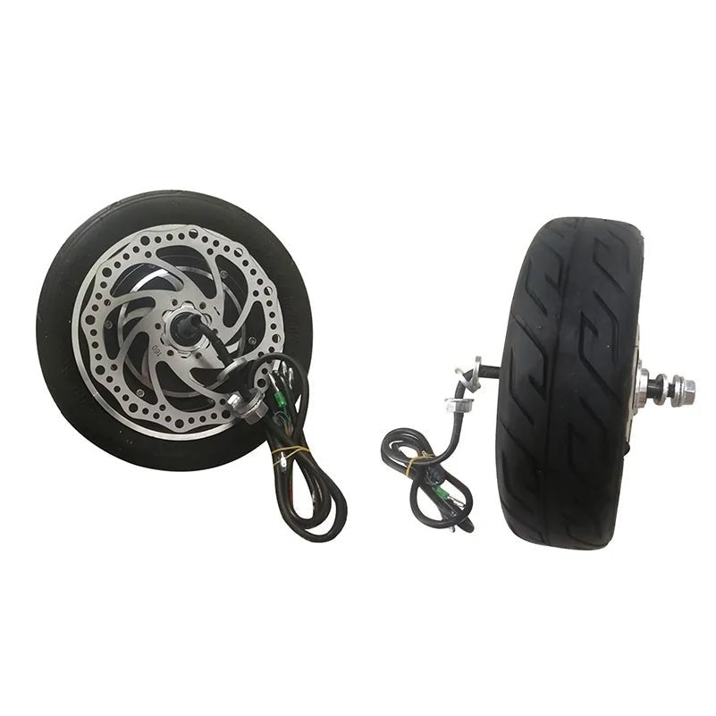 Motor For 10 Inch Electric Scooter 36v 350W 48v 500w Hub 10x2.70-6.5 Tubeless Vacuum Tire AXSSIBLZ