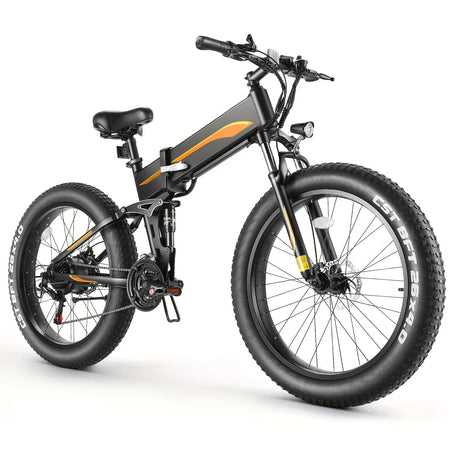 Xtreme Explorer 26" Fat Tire Ebike – 500W Power, 48V 10Ah Battery, Foldable Design, 20MPH for Adults AXSSIBLZ