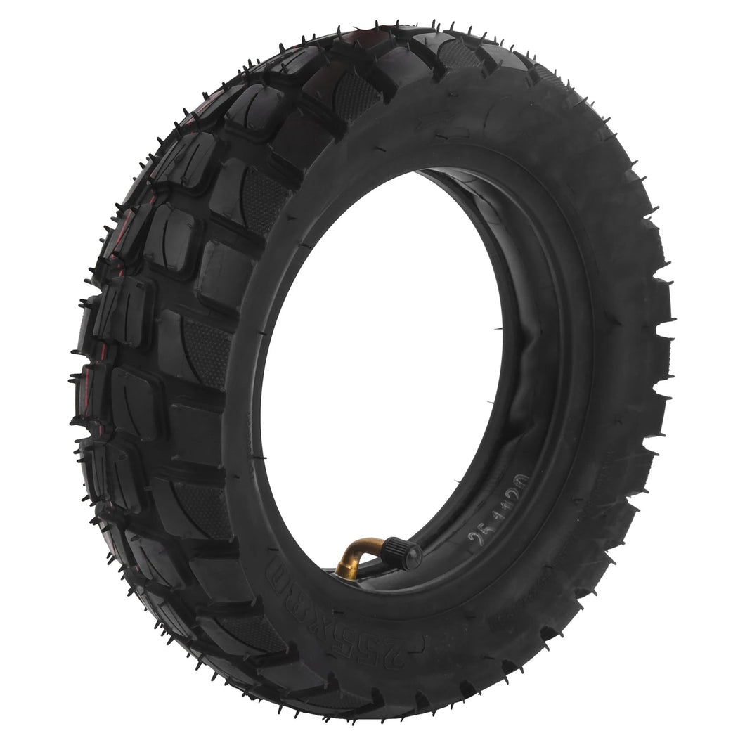 10inch Electric Scooter Tire with 10x2.5in Inner Tube Inflatable Rubber Tyre Replacement 255x80 Outer Tube AXSSIBLZ