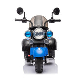 Kids Ride on Motorcycle Toy,3-Wheel Chopper Motorbike,Blue 6V Battery Powered Riding on Electric Harley Motorcycle. AXSSIBLZ
