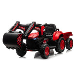 12V 25W*2 3 in 1 Kids Ride on Excavator & Tractor with Detachable Trailer, Kids Electric Vehicles with Remote Control, Digger AXSSIBLZ