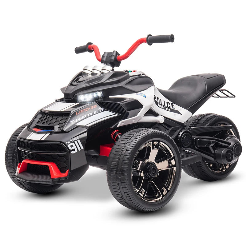 12V Kids ATV Ride On Toy Three-Wheel Electric Vehicle for 3-8y Kids Gifts Battery Powered Car Toys with Lights,Music AXSSIBLZ
