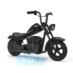 Electric Motorcycle for Kids, 24V 250W Kids Electric Dirt Bike Two Speed Max Up to 14MPH & 60 Minutes Continuous with Led Lights AXSSIBLZ