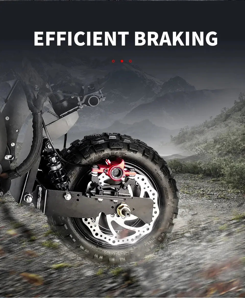 Efficient braking Fieabor Q06P E-Scooter