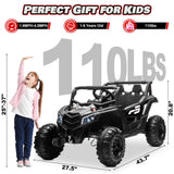 24V Ride On Car for Kids w/Remote Control, JOYRACER Battery Powered Off-Road UTV, 4x150W Motors,4 Shock Absorbers, 4.5 Mph Max S AXSSIBLZ