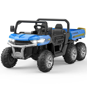 Ride On Truck Car 24 V Kids Electric Vehicles With Remote Control, Children Ride On Utv Car With Safety Belt, For Boys Girls AXSSIBLZ