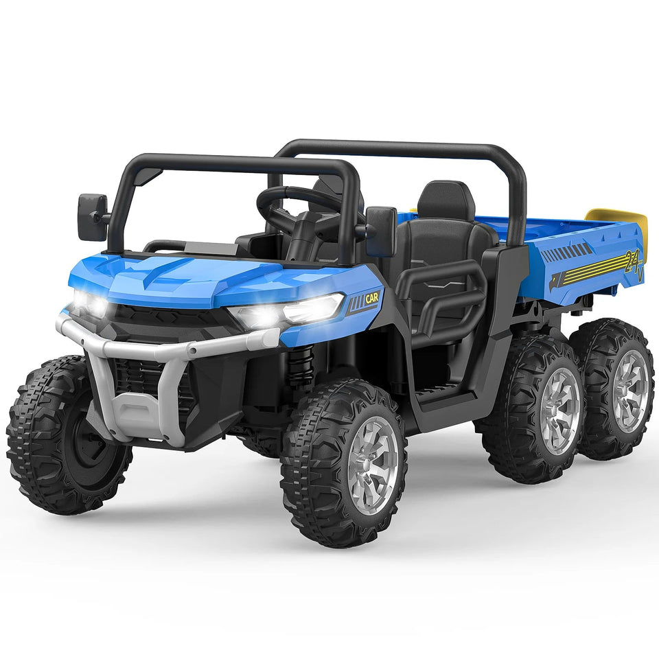 Ride On Truck Car 24 V Kids Electric Vehicles With Remote Control, Children Ride On Utv Car With Safety Belt, For Boys Girls AXSSIBLZ
