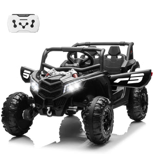 24V Ride On Car for Kids w/Remote Control, JOYRACER Battery Powered Off-Road UTV, 4x150W Motors,4 Shock Absorbers, 4.5 Mph Max S AXSSIBLZ