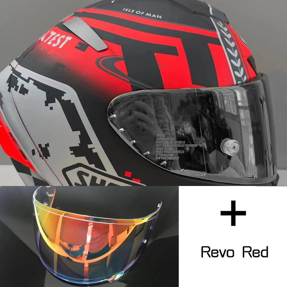 Motorcycle helme Full Face shoei X14 isle of man TT X-Sprit 3 RED  Motocross Racing Motobike Riding Helmet Casco De Motocicleta AXSSIBLZ