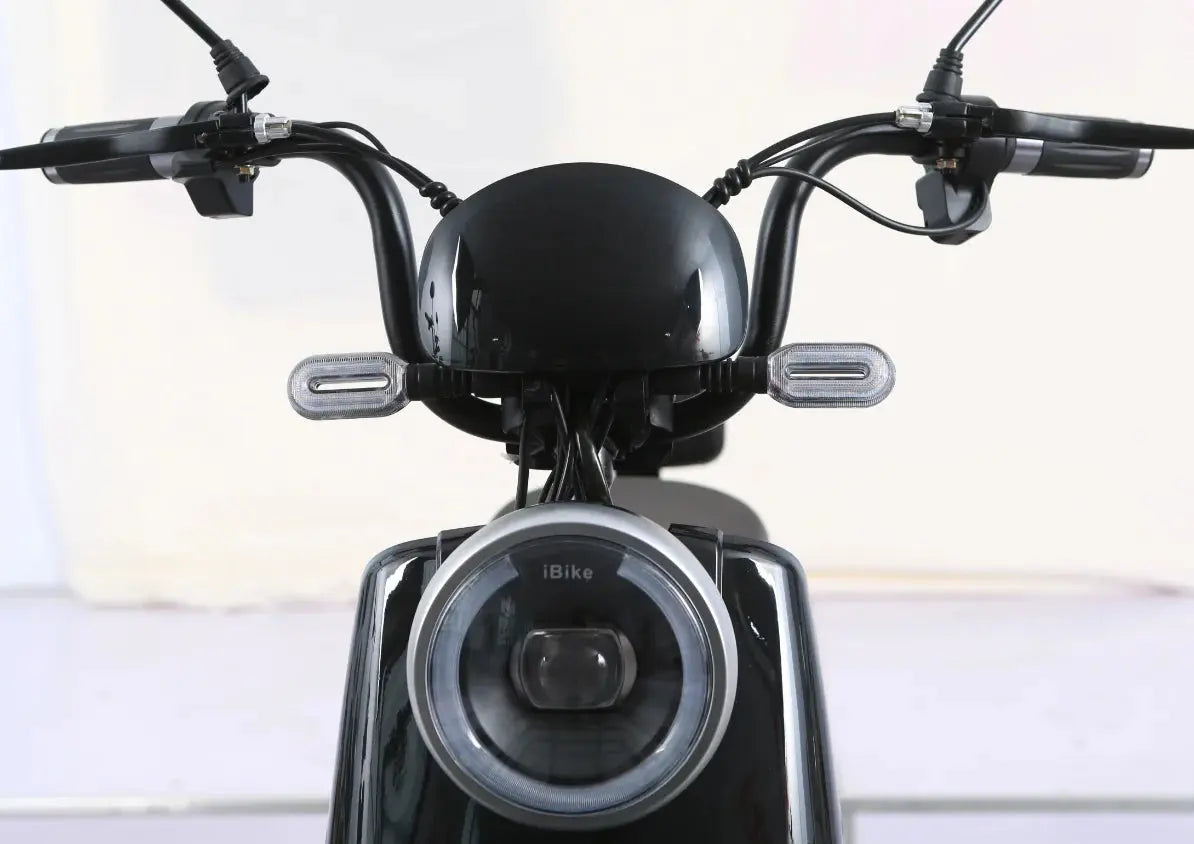 Black Biepu Electric-Moped Scooter