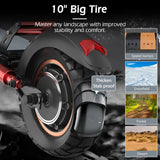 Scooters Electric 800W Peak Power 48V12.5AH Battery City Transportation Electric Scooter 10-inch All-terrain Tire Fold EScooters AXSSIBLZ