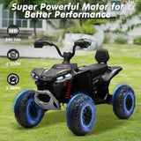 Kids ATV 4 Wheeler, JOYRACER Upgraded 2 Seater 24V Ride On Toy for Big Kid w/800W Powerful Motor, Battery Powered AXSSIBLZ