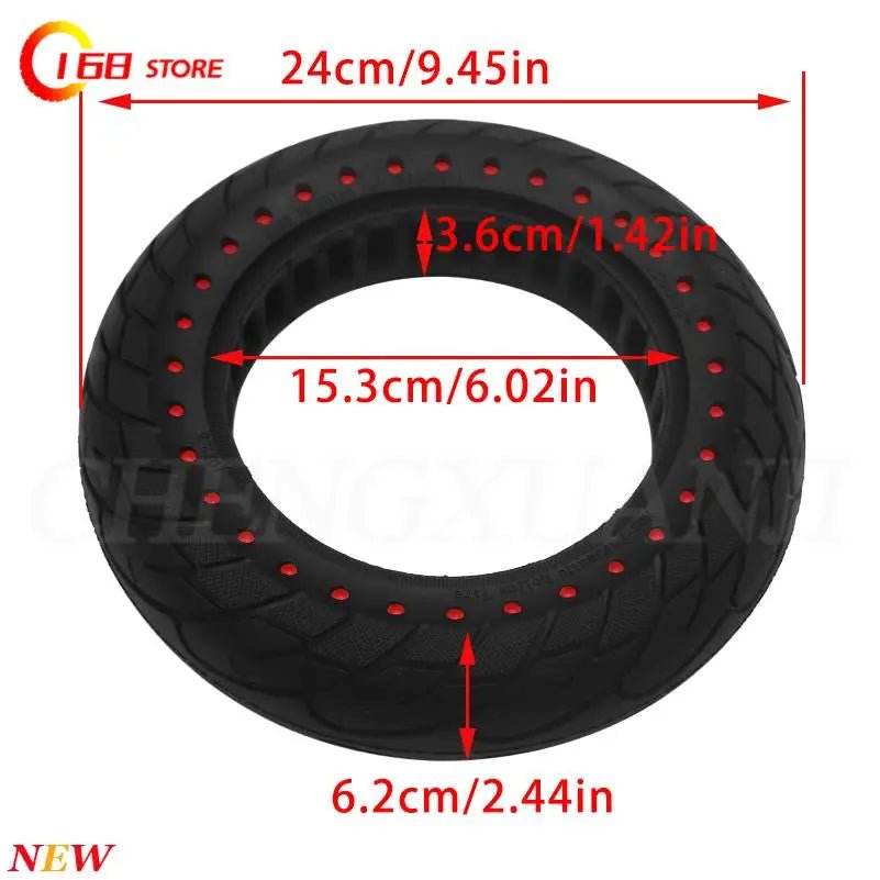 10 Inch 10X2.5 Solid Tire for Ninebot Max G30 Electric Scooter 10inch Explosion-Proof Hollow Honeycomb Tyre AXSSIBLZ