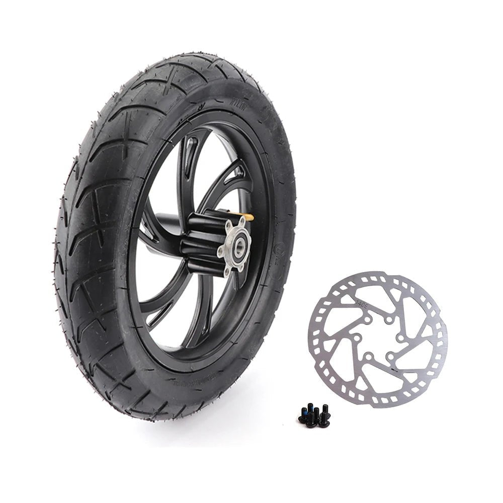Electric Scooter 12 Inch Front Wheel 12 1/2X2 1/4 Tire Inner Tube Aluminum Rim With Brake Disc For E-bikes Folding Bicycles Bike AXSSIBLZ