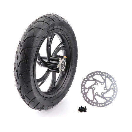 Electric Scooter 12 Inch Front Wheel 12 1/2X2 1/4 Tire Inner Tube Aluminum Rim With Brake Disc For E-bikes Folding Bicycles Bike AXSSIBLZ