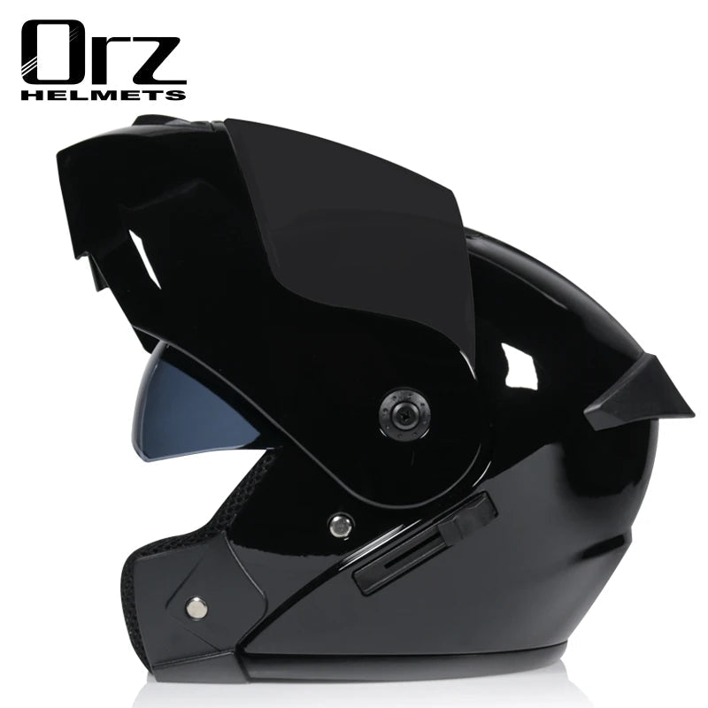 Casco capacetes double dual lens helmet motorcycle helmet full face helmets downhill racing helmets motorfiets helm AXSSIBLZ